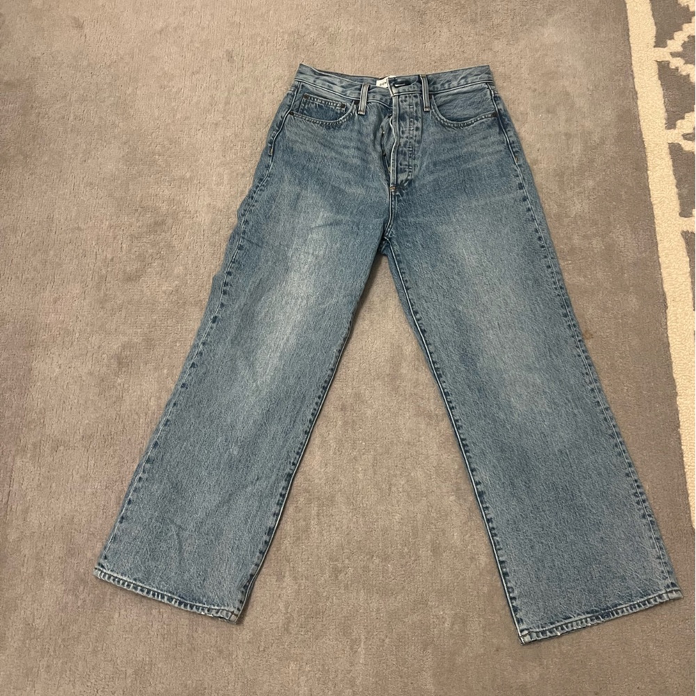 DENIM FORUM THE FARRAH HIGH RISE WIDE LEG